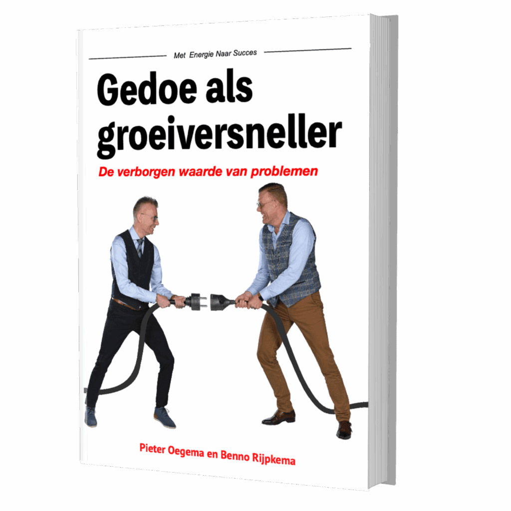 Boek Gedoe als groeiversneller van Pieter Oegema en Benno Rijpkema – over de verborgen waarde van problemen in organisaties.