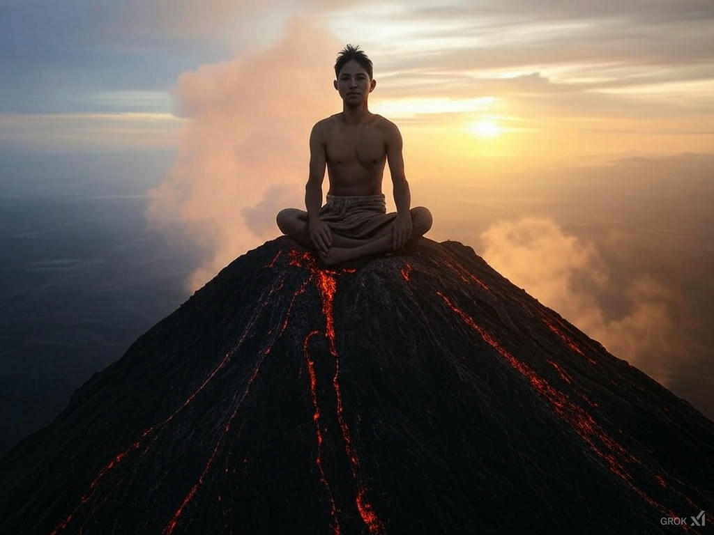 Mediteren op een vulkaan