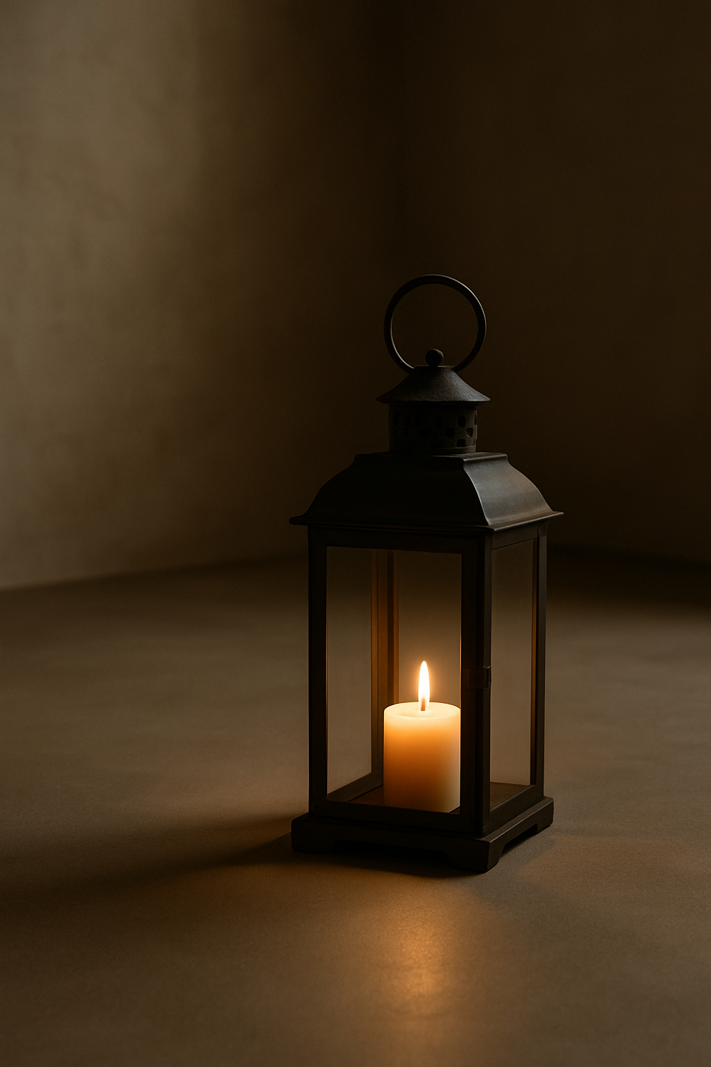 Een lantaarn in een stille ruimte — begeleiden door te verlichten, niet te duwen.